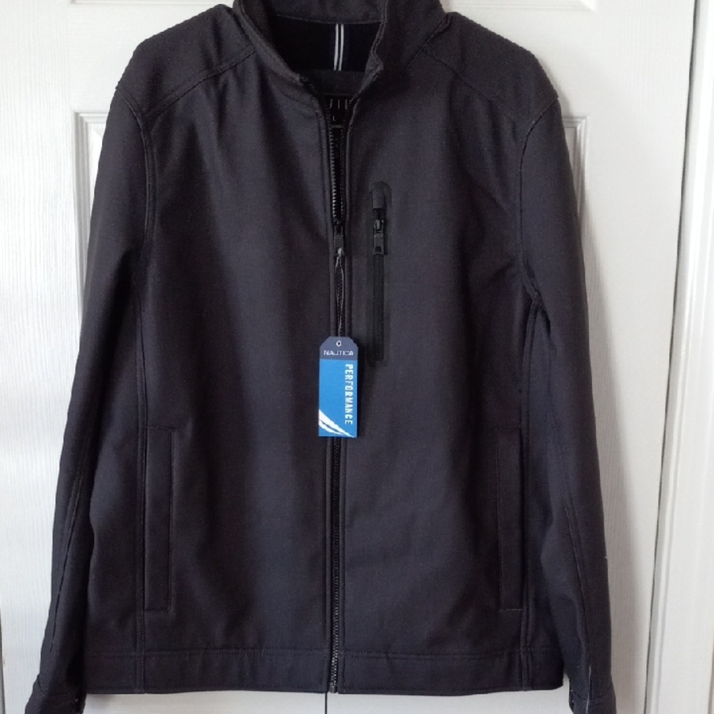 Nautica Men's Heather Grey Performance Jacket Large